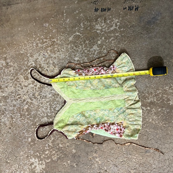 VTG Pretty Angel Lace Ribbon Corset Top Silk Blend Princess Steampunk Y2K M - Picture 5 of 6